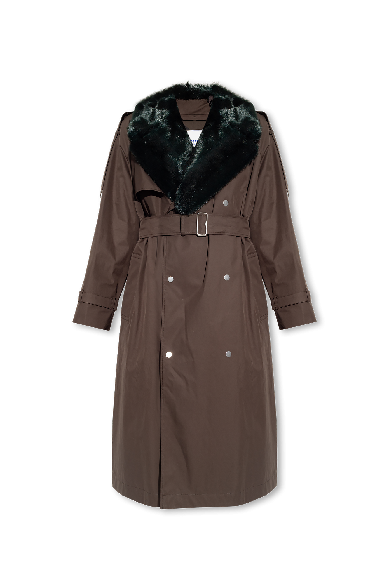 Burberry 'Kennington' trench coat with fur collar | Women's 